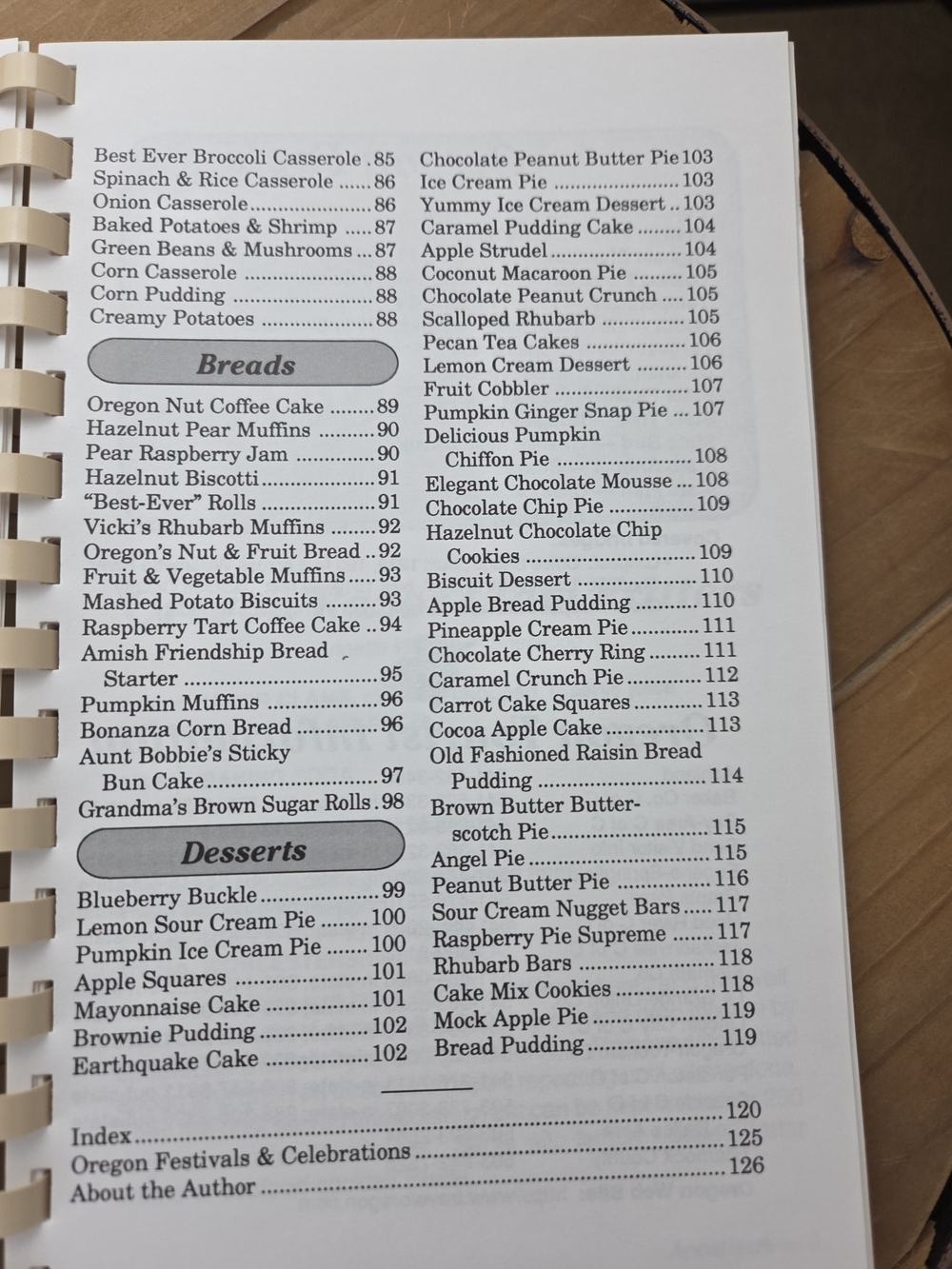 Oregon Cook Book - Blue Scenic Cover - Picture 9 of 10
